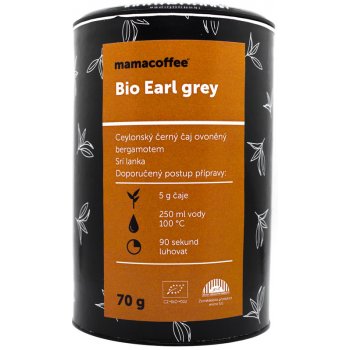 Mamacoffee černý čaj Earl Grey Organic sypaný 70 g