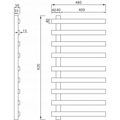 Sapho ELCOR 480 mm x 920 mm EB450 – Zboží Dáma