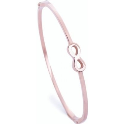 Bangles chirurgická ocel Infinity rose gold 786