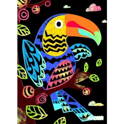 Škrabací obrázky 4 ks Ptáci – Zboží Dáma