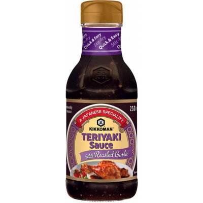 Kikkoman Teriyaki omáčka s pečeným česnekem 250 ml – Zboží Dáma