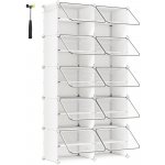 SongmicsHome Kimberly bílý/průhledný LPC035W01 – Zboží Dáma