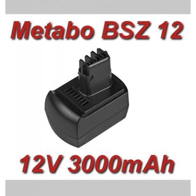 TopTechnology Metabo BSZ 12 3000mAh Ni-MH 12V - neoriginální – Zbozi.Blesk.cz