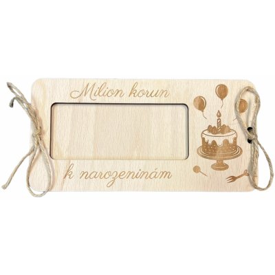 Dřevěné přání MILION - 60 let – Zboží Mobilmania