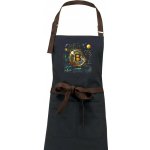 Dřevěné uhlí Bitcoin logo s grafy Zástěra Vintage – Hledejceny.cz
