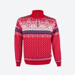 Kama pletený merino svetr 471 červený – Sleviste.cz