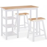 3dílný barový set MDF bílý, 245364 HangarStore.cz – Sleviste.cz