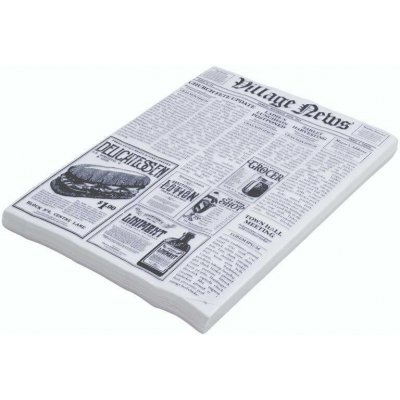 Balící papír pergamenová náhrada 25*35 cm, s potiskem noviny, balení 500 ks – Zboží Mobilmania