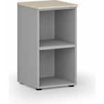 Primo Kancelářský regál GRAY, 740 x 400 x 420 mm, šedá/bříza – Zboží Dáma