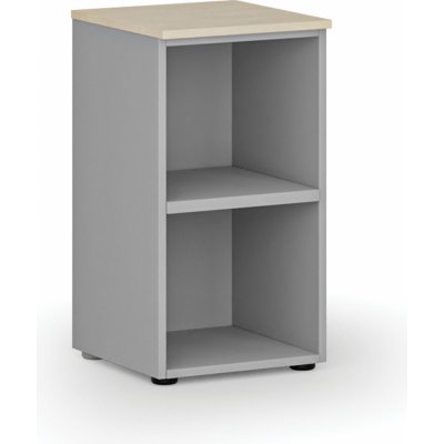 Primo Kancelářský regál GRAY, 740 x 400 x 420 mm, šedá/bříza – Zboží Dáma