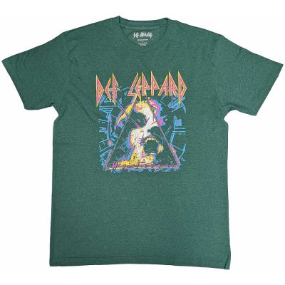 Def Leppard tričko Hysteria Album Art Green