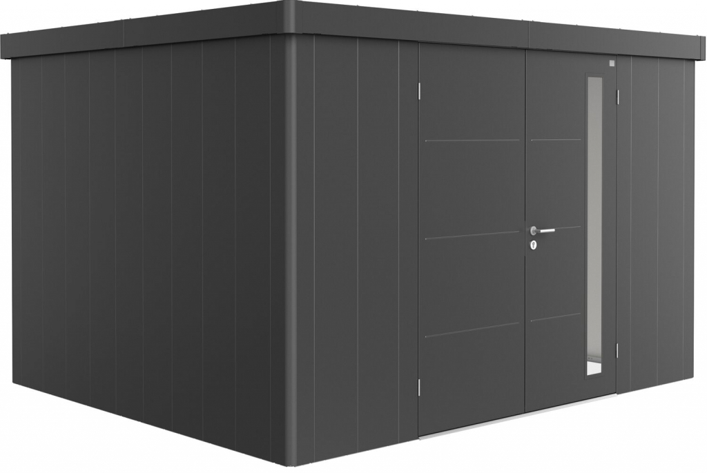 Biohort Neo 3D dvoukřídlé dveře 348 x 292 cm tmavě šedý