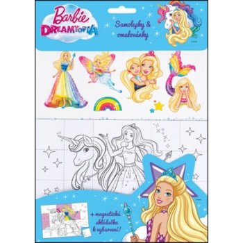 Barbie DREAMTOPIA Magnetky omalovánky samolepky