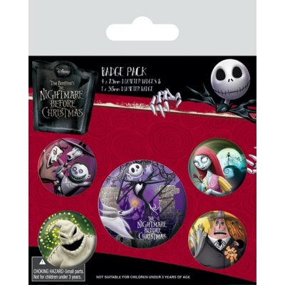 Sada placiek Nightmare Before Christmas - Pyramid International – Hledejceny.cz