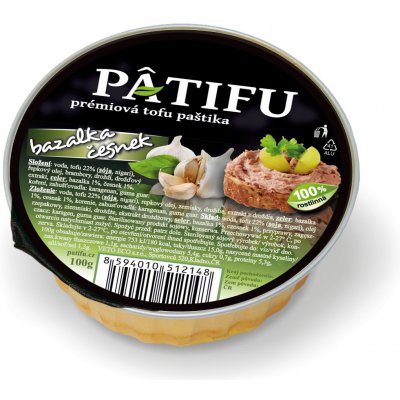 Patifu bazalka & česnek Veto 100 g – Zboží Dáma