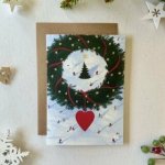 Be Nice EKO vánoční přání Šťastné a laskavé - Zimní radovánky