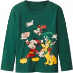 Chlapecké triko s dlouhými rukávy zelená – Zboží Dáma