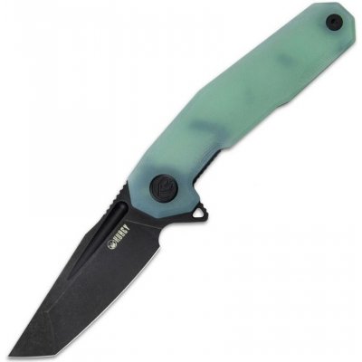 KUBEY Carve Nest Liner Lock Folding Knife Jade G10 Handle KB237F – Zbozi.Blesk.cz