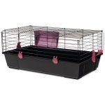 Small Animal Klec Matěj černá s růžovou výbavou 80 x 46 x 35 cm – Sleviste.cz