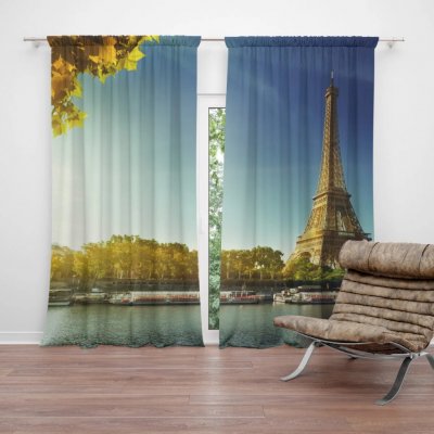 Sablio Závěs Paříž: 2ks 140x250cm – Hledejceny.cz