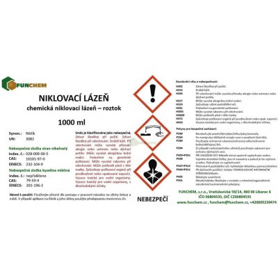Chemická niklovací lázeň - Niklík – Sleviste.cz
