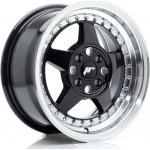 JR Wheels JR6 7x15 4x100 ET35 gloss black machined lip – Hledejceny.cz