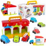 Teddies Herní set Garáž s autíčky – Zboží Dáma