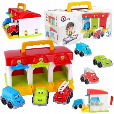 Teddies Herní set Garáž s autíčky – Zboží Dáma