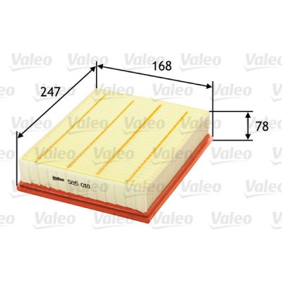 Vzduchový filtr VALEO 585018 – Hledejceny.cz