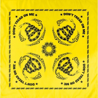 Šátek Rothco Don´t Tread On Me žlutý – Zboží Dáma