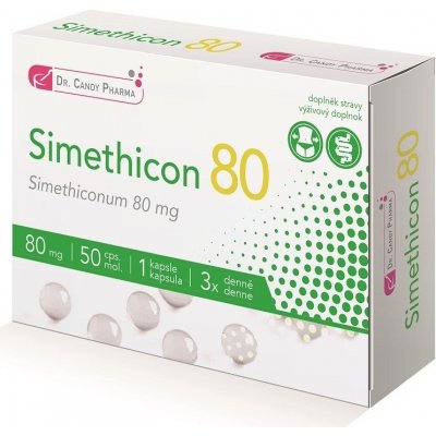 Dr.Candy Pharma Simethicon 50 x 80 mg 80 kapslí – Hledejceny.cz