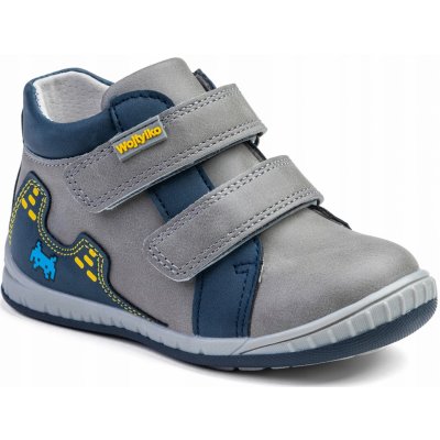 Wojtylko 1T24387 dětské polobotky šedo modré – Sleviste.cz