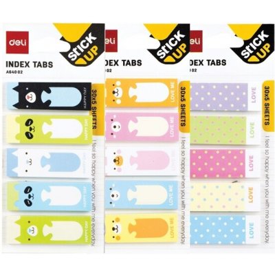 Deli FUN4 45 × 15 mm, 5 × 30 listů, barevné štítky DEA64002 – Hledejceny.cz