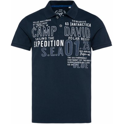 Camp David pánské polotriko s potiskem navy modrá – Zboží Dáma