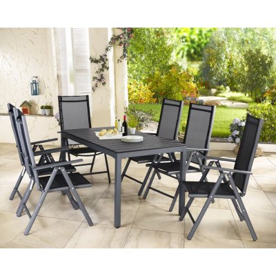 Deuba Zahradní hliníková sestava Bern 1+6 antracit – Hledejceny.cz