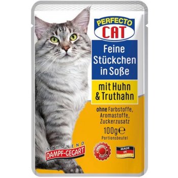 Perfecto cat s kuřecím a krůtím masem 100 g