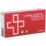 Lomina Antigenní test COVID-19 + Chřipka A/B z nosu 100 ks – Sleviste.cz