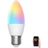 Žárovka Aigostar B.V. LED RGBW Stmívatelná žárovka C37 E27/6,5W/230V 2700-6500K Wi-Fi