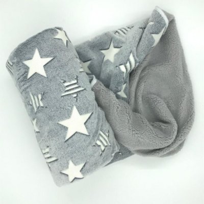 Sleep-well dětská deka SVÍTÍCÍ šedá s beránkem – Hledejceny.cz