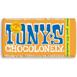 Tony’s Chocolonely hořká čokoláda, kakaový dort, karamel a citron 180 g