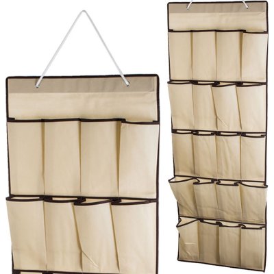 Verk 01348 Závěsný organizér s 20 kapsami 128x45cm - béžový – Hledejceny.cz