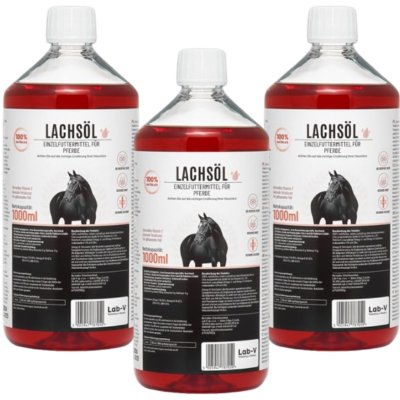 LAB V Lachsöl Lososový olej pro koně 3 x 1 l – Hledejceny.cz