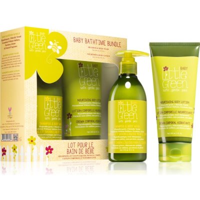 Little Green Baby šampon a sprchový gel 2 v 1 pro děti od narození 240 ml + výživné tělové mléko pro děti od narození 180 ml dárková sada – Hledejceny.cz