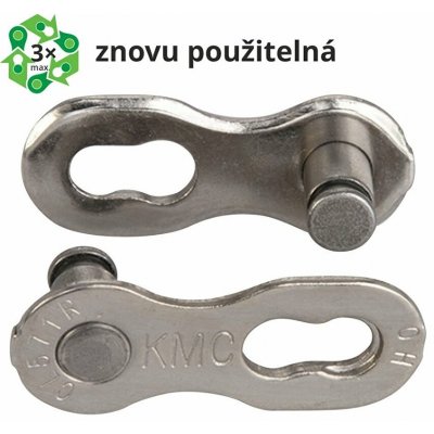 spojka řetězu KMC 7 8R EPT 7,1 mm 2 ks šedý – Zbozi.Blesk.cz