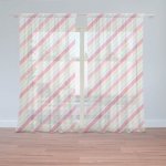Sablio Záclony Čtyřbarevné pruhy: 2ks 150x250cm – Hledejceny.cz