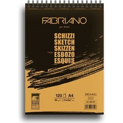 Fabriano Schizzi blok pro suché techniky kroužková vazba 29,7 x 42 cm