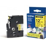 BROTHER TZE-FX631 ŽLUTÁ/ČERNÁ 12MM – Zboží Dáma