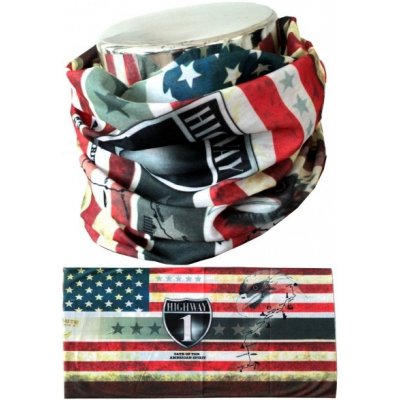 MTHDR Scarf USA Highway nákrčník modrá/červená/bílá – Zbozi.Blesk.cz