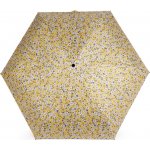 Dámský mini skládací deštník květy 3 hořčicová – Zboží Mobilmania