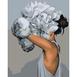 zuty Malování podle čísel Dívka za květinou 40 x 50 cm bez rámu a bez vypnutí plátna 8596530001126 – Hledejceny.cz
